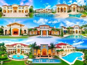 Case spectaculoase ale vedetelor, design și lux impresionant.