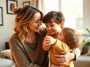 Părinți celebri și copiii lor zâmbitori.