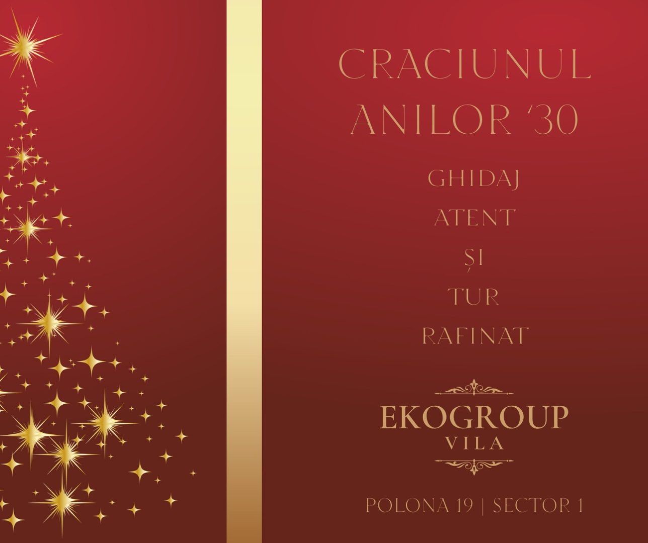 Crăciunul Anilor ’30 la Eko Group Vila: O Experiență Nostalgică în Eleganța Interbelică